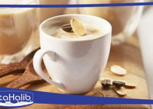 مشروب قهوة باللوز