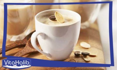 مشروب قهوة باللوز