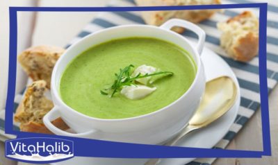 حساء أو شوربة الكوسة - الكرعة الخضراء بالمغربية